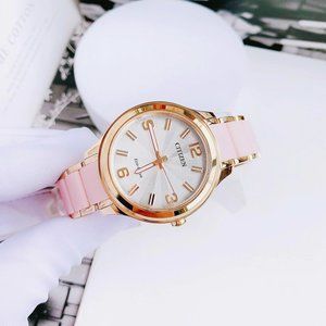 Citizen Ladies Pink Eco Drive Watch